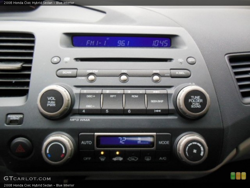 Blue Interior Audio System for the 2008 Honda Civic Hybrid Sedan #76204748