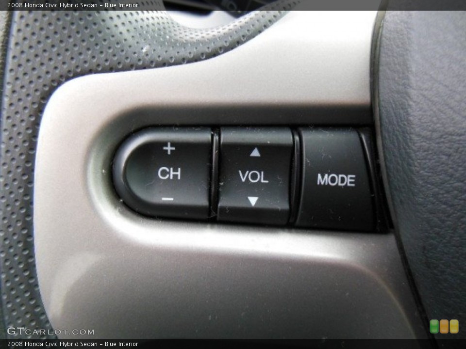 Blue Interior Controls for the 2008 Honda Civic Hybrid Sedan #76204766