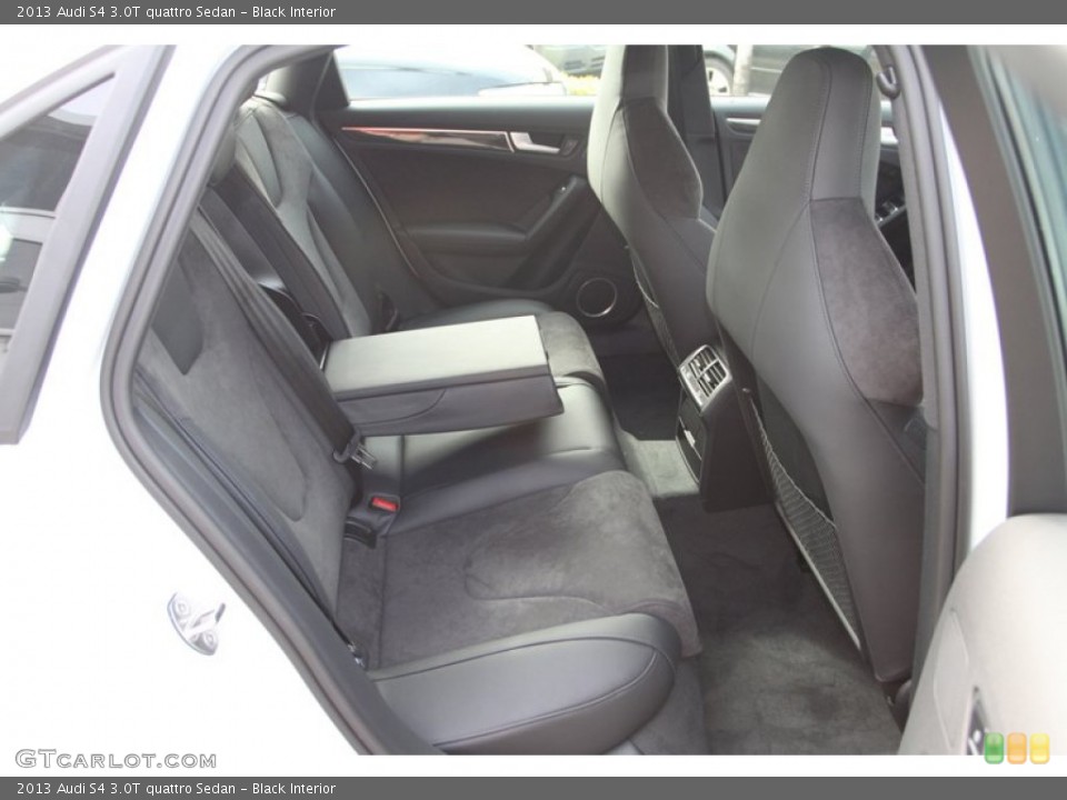 Black Interior Rear Seat for the 2013 Audi S4 3.0T quattro Sedan #76210119