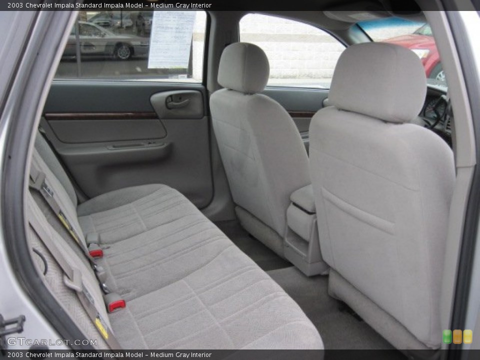 Medium Gray Interior Rear Seat for the 2003 Chevrolet Impala  #76211777