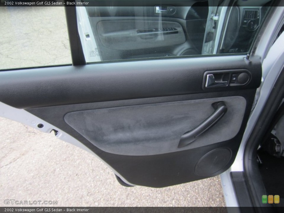Black Interior Door Panel for the 2002 Volkswagen Golf GLS Sedan #76213337