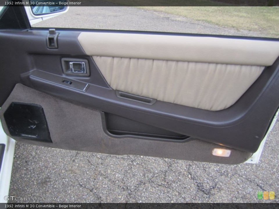 Beige Interior Door Panel for the 1992 Infiniti M 30 Convertible #76214008