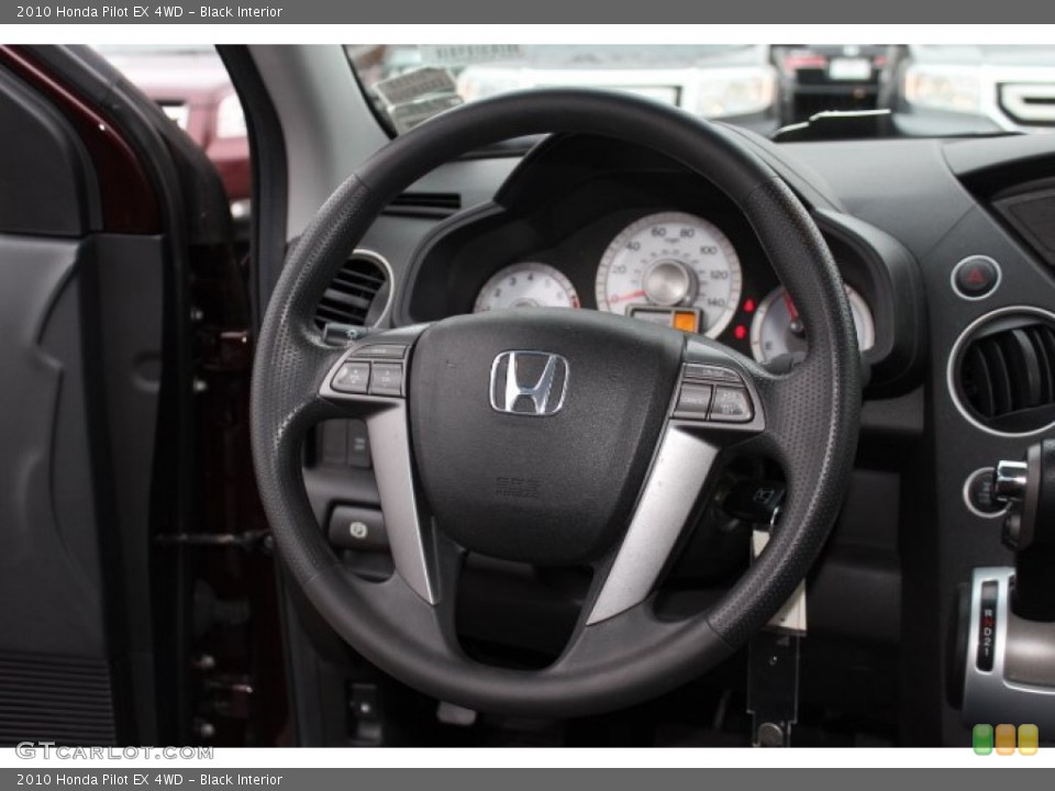 Black Interior Steering Wheel for the 2010 Honda Pilot EX 4WD #76216235