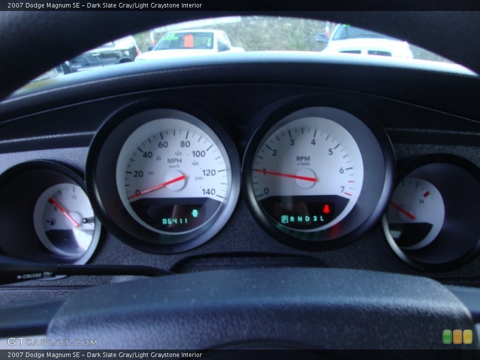 Dark Slate Gray/Light Graystone Interior Gauges for the 2007 Dodge Magnum SE #76217079