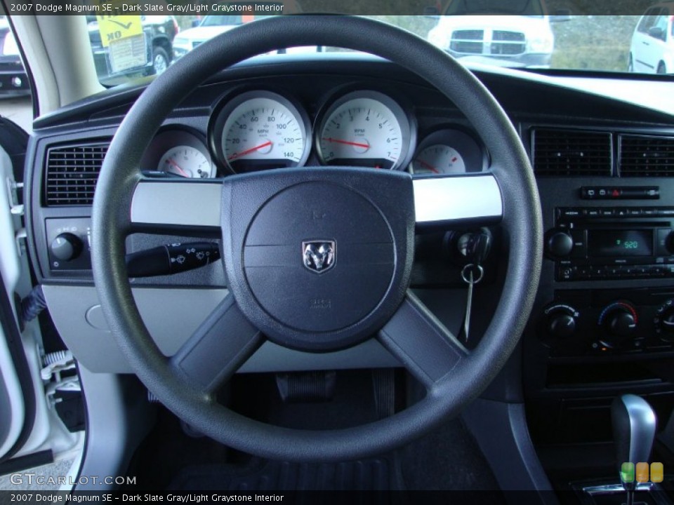 Dark Slate Gray/Light Graystone Interior Steering Wheel for the 2007 Dodge Magnum SE #76217097