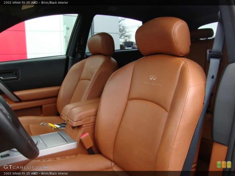 Brick/Black Interior Photo for the 2003 Infiniti FX 35 AWD #76219778