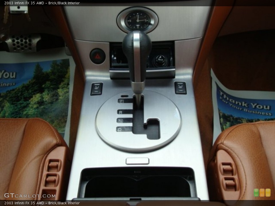 Brick/Black Interior Transmission for the 2003 Infiniti FX 35 AWD #76219873