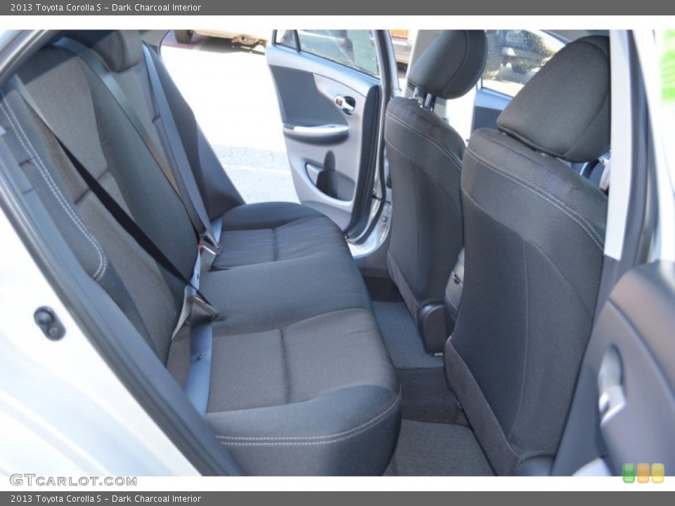 Dark Charcoal Interior Rear Seat for the 2013 Toyota Corolla S #76220006