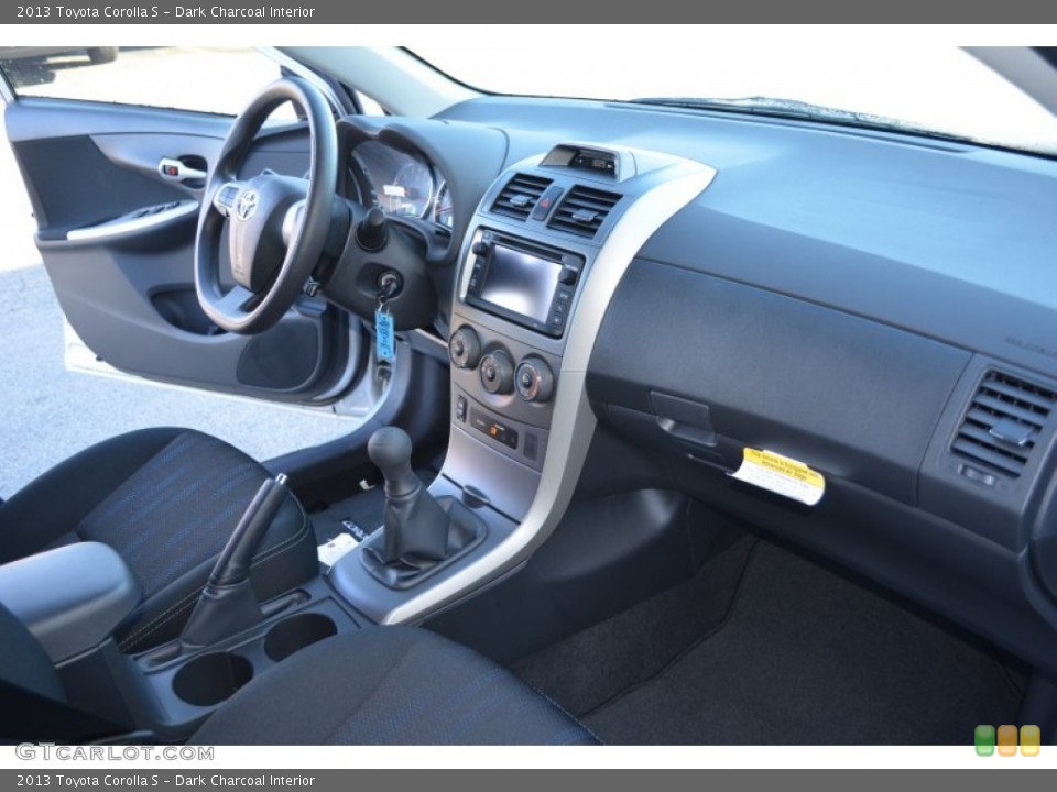 Dark Charcoal Interior Dashboard for the 2013 Toyota Corolla S #76220023
