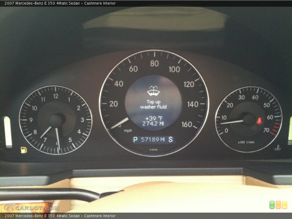 Cashmere Interior Gauges for the 2007 Mercedes-Benz E 350 4Matic Sedan #76220753