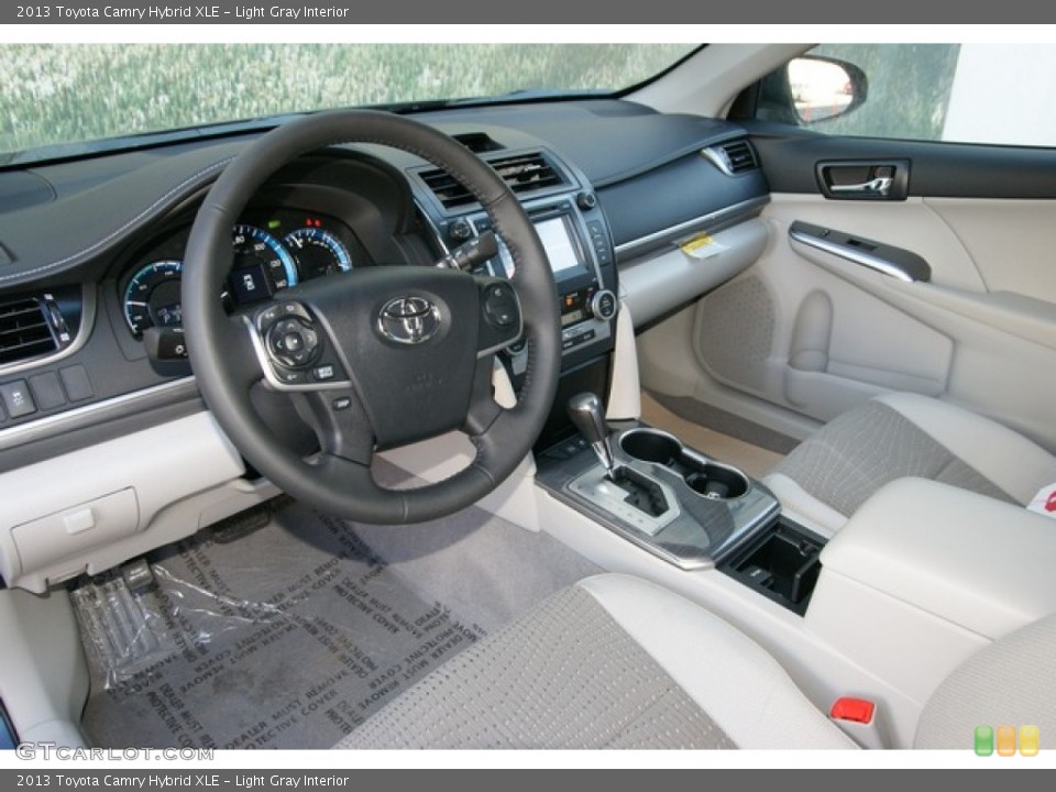 Light Gray Interior Prime Interior for the 2013 Toyota Camry Hybrid XLE #76225118