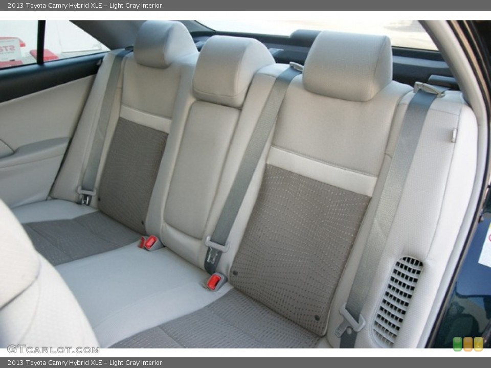Light Gray Interior Rear Seat for the 2013 Toyota Camry Hybrid XLE #76225172