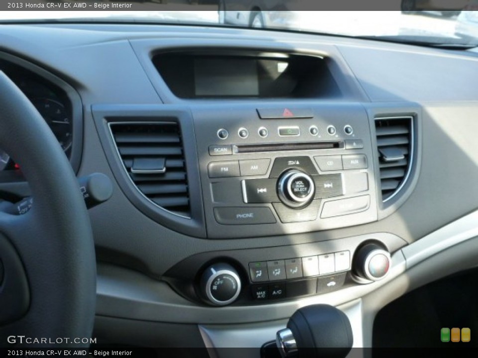 Beige Interior Controls for the 2013 Honda CR-V EX AWD #76225379