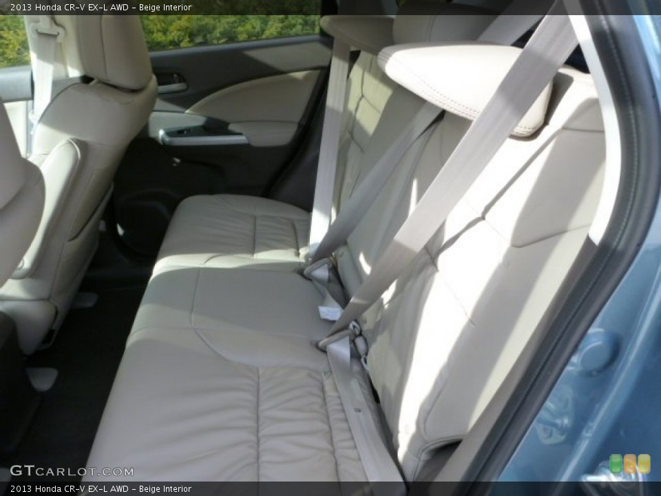 Beige Interior Rear Seat for the 2013 Honda CR-V EX-L AWD #76226015