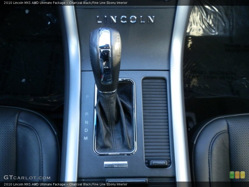 Charcoal Black/Fine Line Ebony Interior Transmission for the 2010 Lincoln MKS AWD Ultimate Package #76226272
