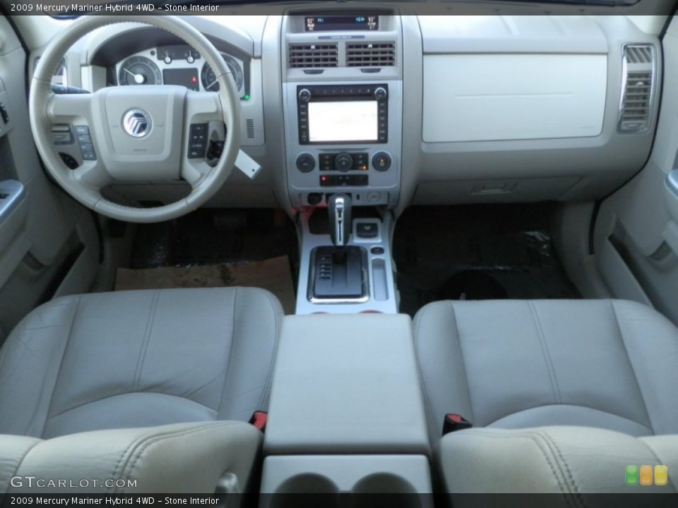 Stone Interior Dashboard for the 2009 Mercury Mariner Hybrid 4WD #76226570