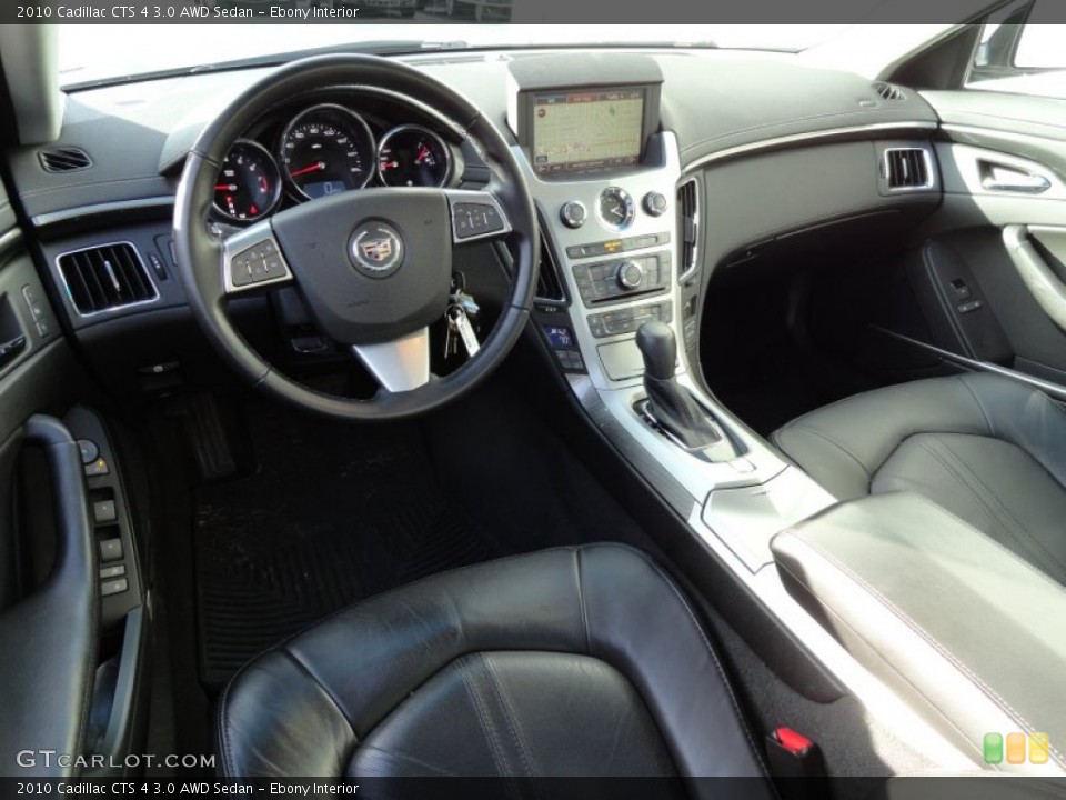 Ebony Interior Prime Interior for the 2010 Cadillac CTS 4 3.0 AWD Sedan #76228049