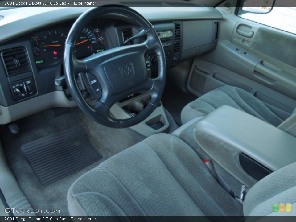 Taupe Interior Prime Interior for the 2001 Dodge Dakota SLT Club Cab #76228841