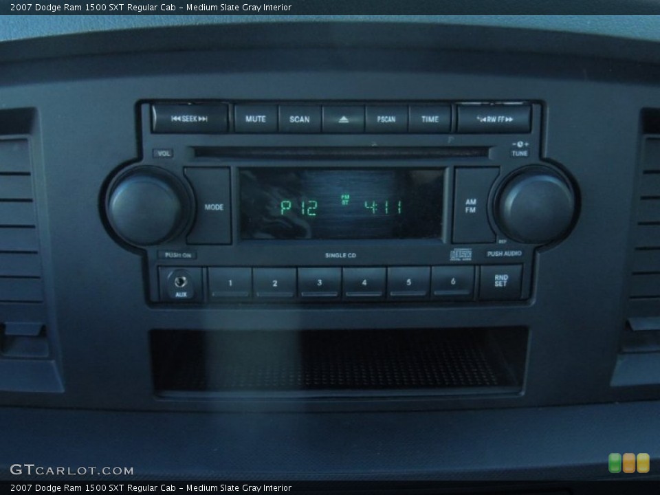 Medium Slate Gray Interior Audio System for the 2007 Dodge Ram 1500 SXT Regular Cab #76229564
