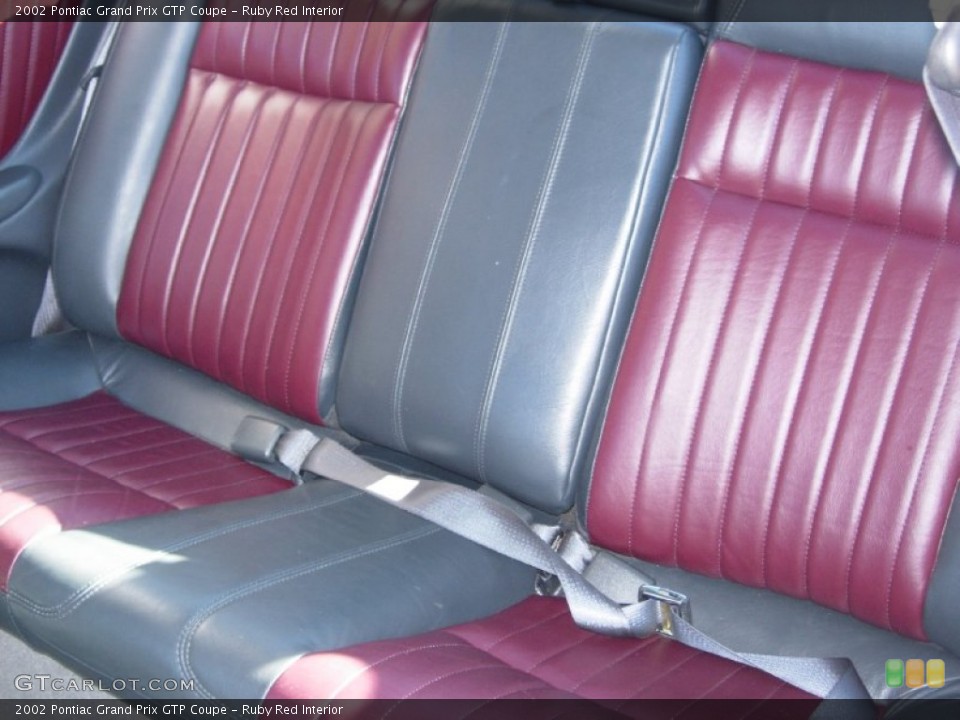 Ruby Red Interior Rear Seat for the 2002 Pontiac Grand Prix GTP Coupe #76230494
