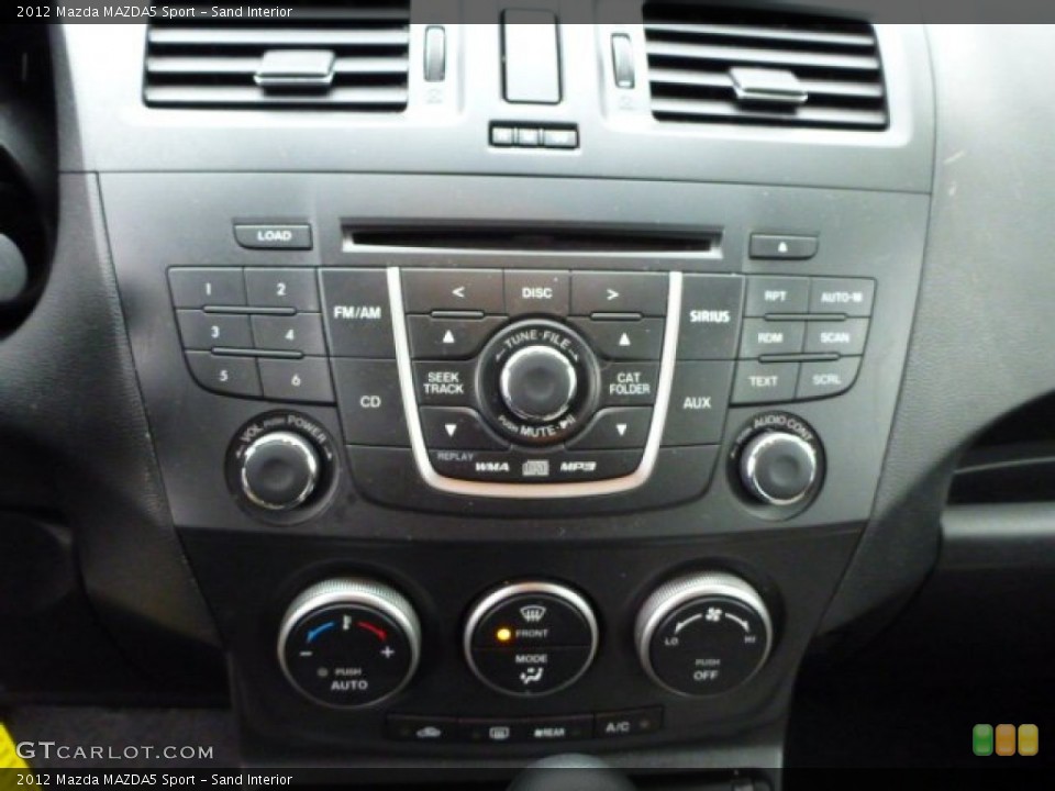 Sand Interior Controls for the 2012 Mazda MAZDA5 Sport #76230500