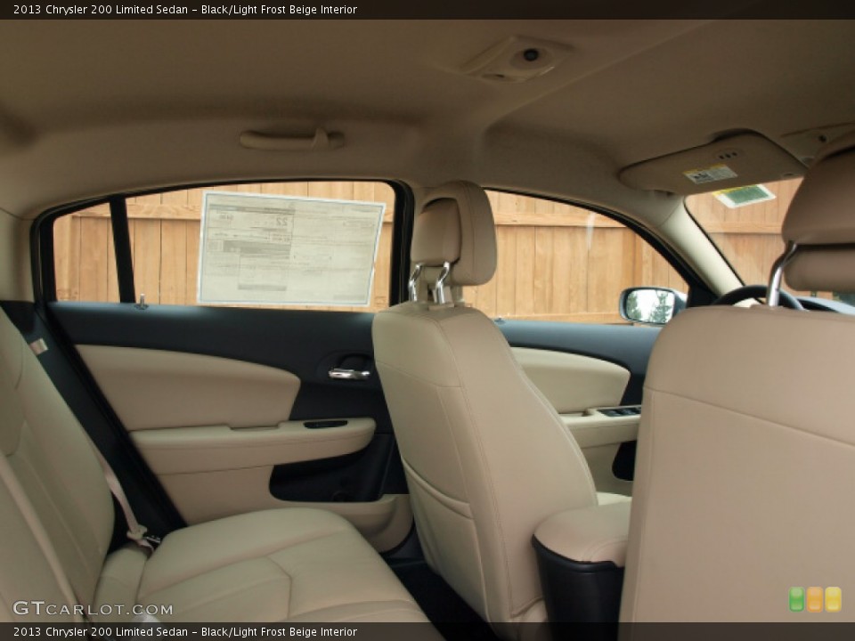 Black/Light Frost Beige Interior Photo for the 2013 Chrysler 200 Limited Sedan #76231172
