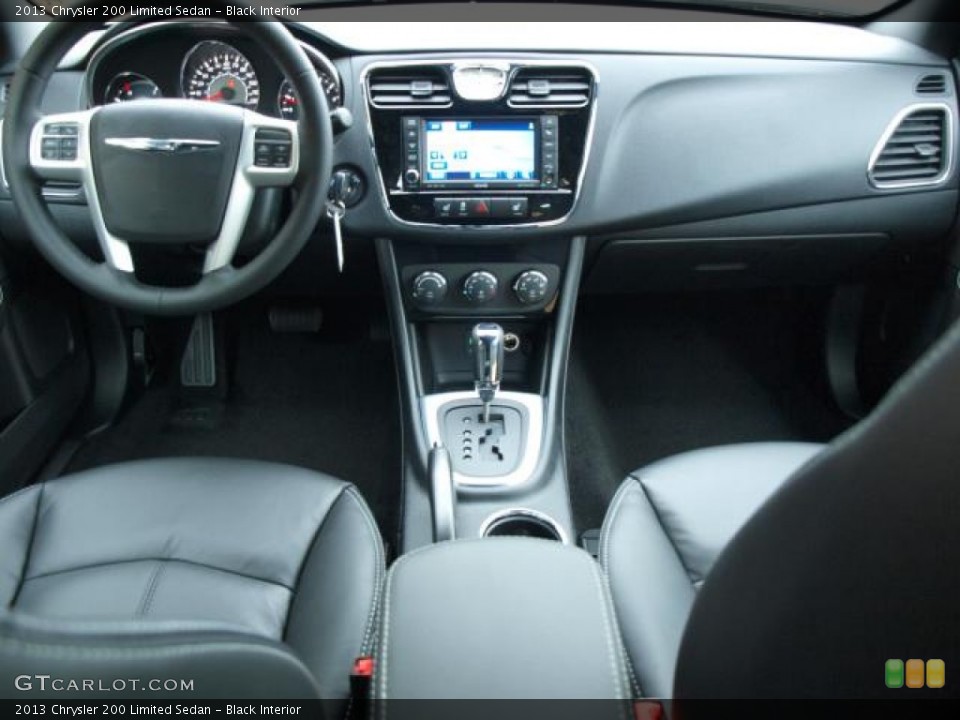 Black Interior Dashboard for the 2013 Chrysler 200 Limited Sedan #76231326