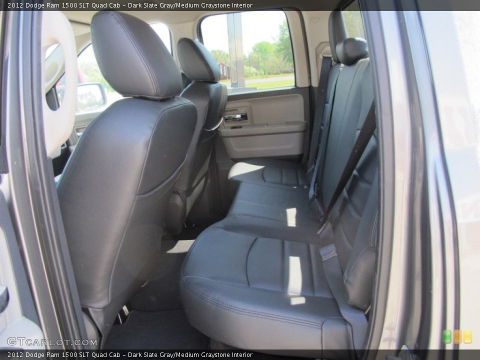 Dark Slate Gray/Medium Graystone Interior Rear Seat for the 2012 Dodge Ram 1500 SLT Quad Cab #76231847