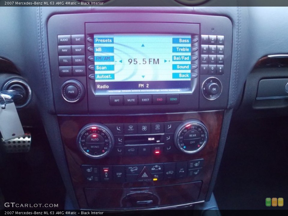Black Interior Controls for the 2007 Mercedes-Benz ML 63 AMG 4Matic #76233773