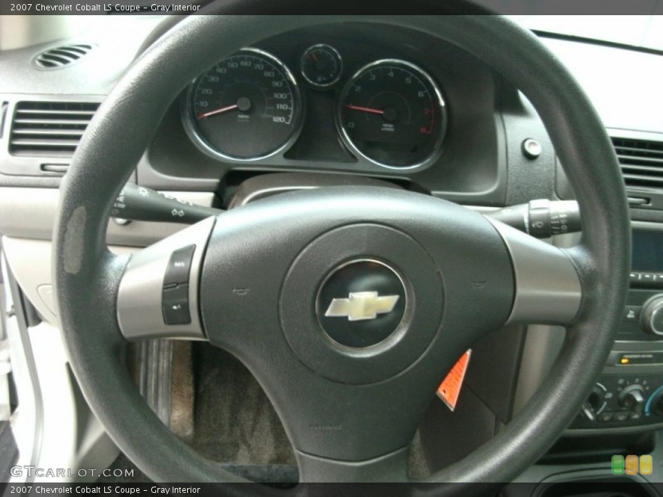 Gray Interior Steering Wheel for the 2007 Chevrolet Cobalt LS Coupe #76234169
