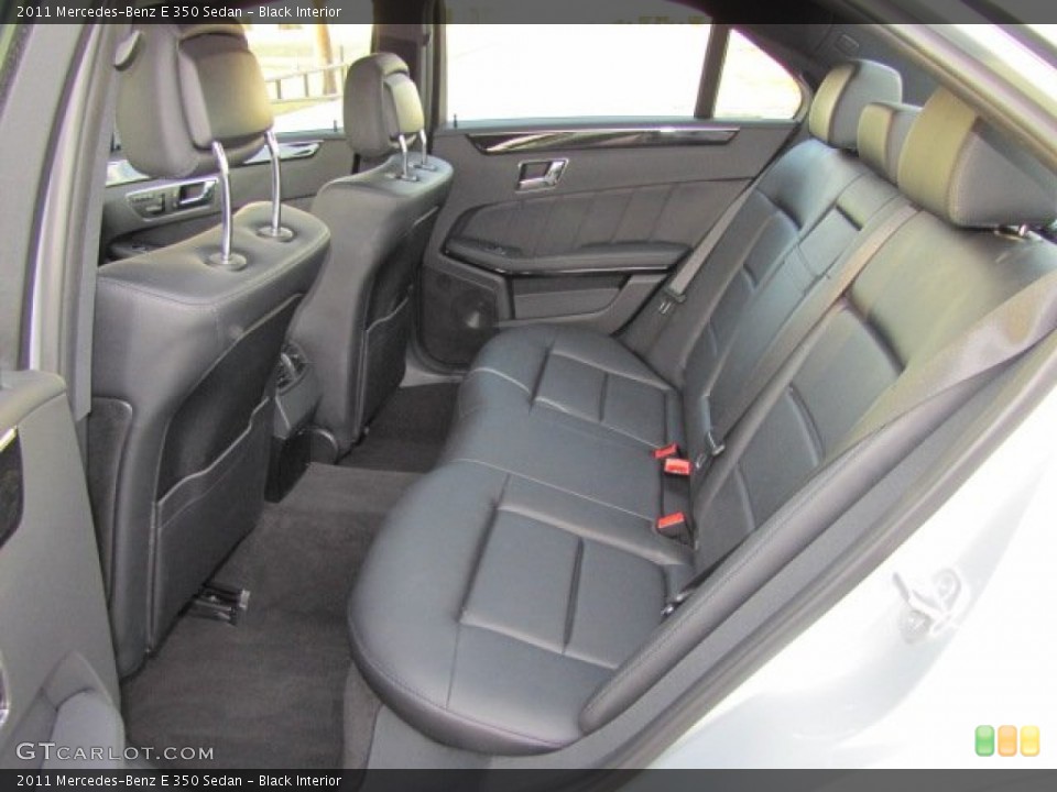 Black Interior Rear Seat for the 2011 Mercedes-Benz E 350 Sedan #76234232