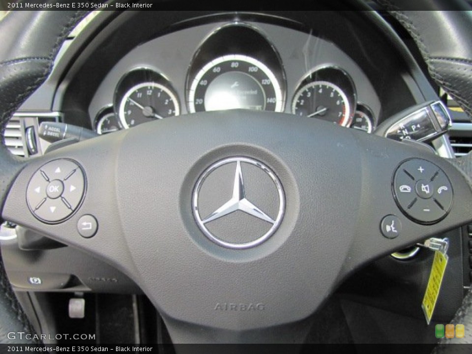 Black Interior Steering Wheel for the 2011 Mercedes-Benz E 350 Sedan #76234377