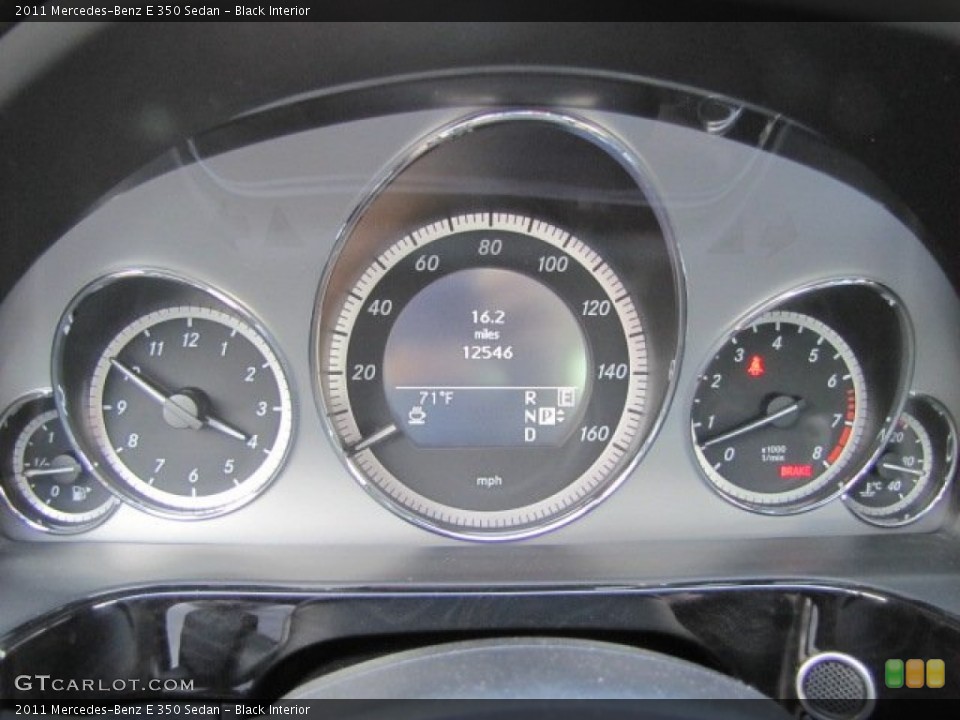 Black Interior Gauges for the 2011 Mercedes-Benz E 350 Sedan #76234427