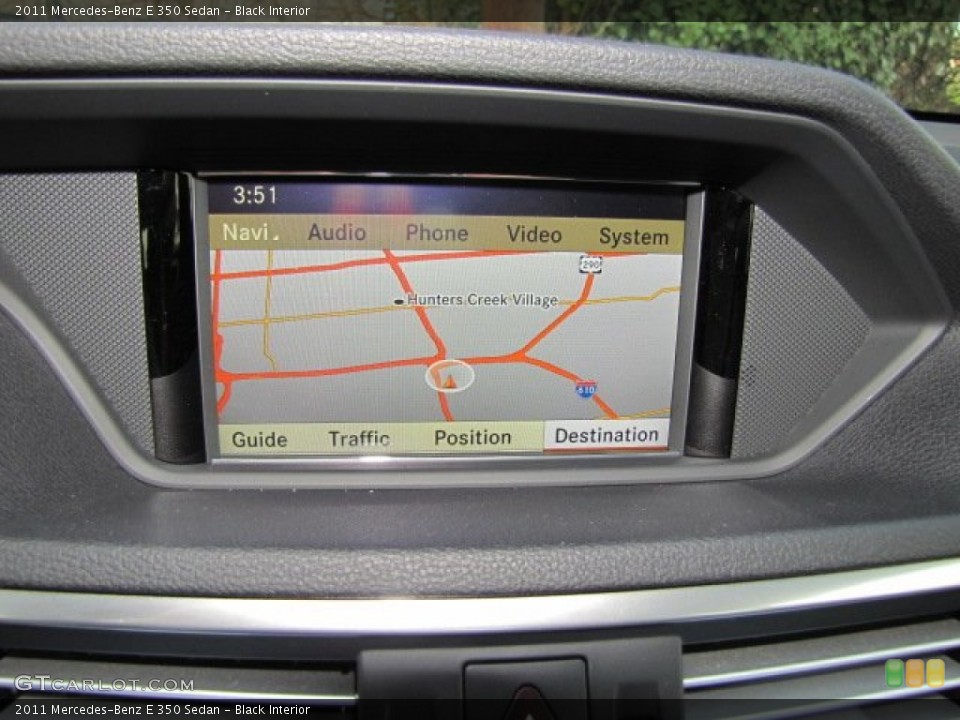 Black Interior Navigation for the 2011 Mercedes-Benz E 350 Sedan #76234457
