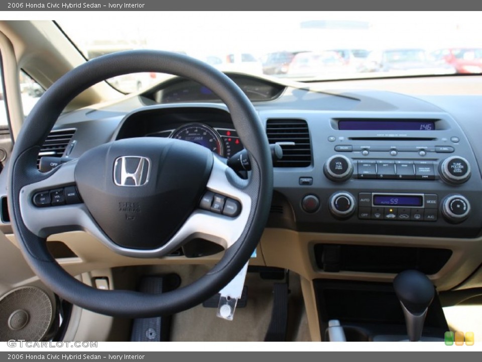 Ivory Interior Dashboard for the 2006 Honda Civic Hybrid Sedan #76234700