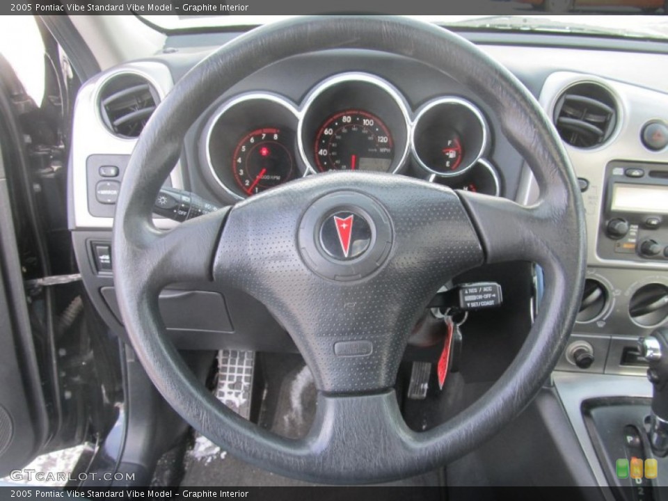 Graphite Interior Steering Wheel for the 2005 Pontiac Vibe  #76235279