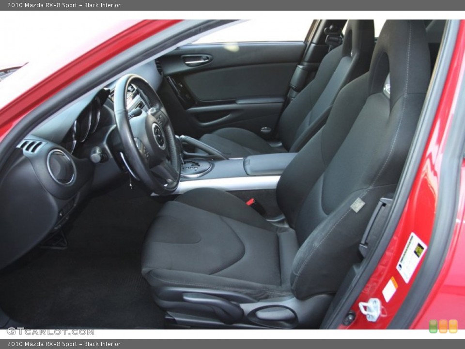 Black Interior Front Seat for the 2010 Mazda RX-8 Sport #76236161