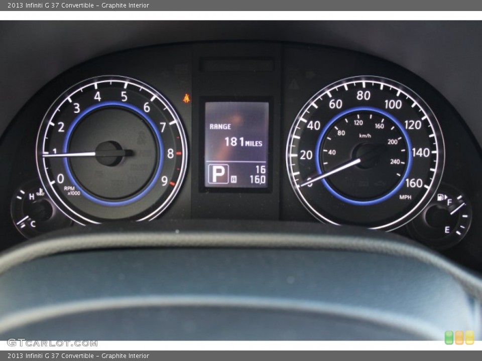 Graphite Interior Gauges for the 2013 Infiniti G 37 Convertible #76237217