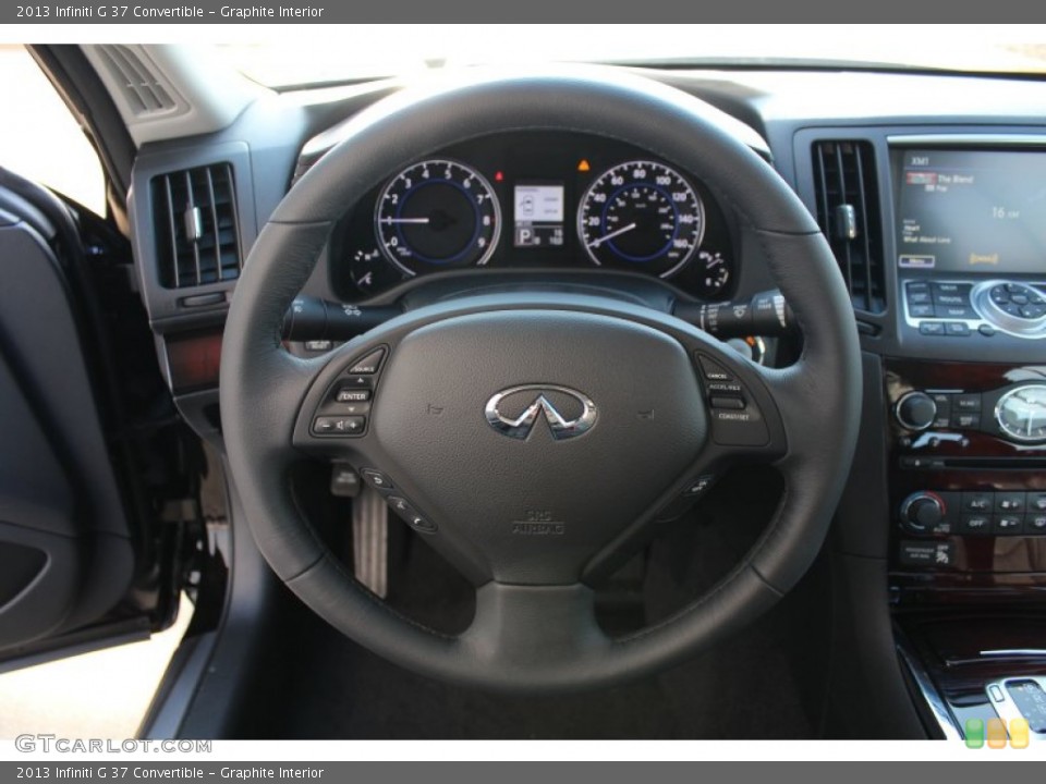 Graphite Interior Steering Wheel for the 2013 Infiniti G 37 Convertible #76237233