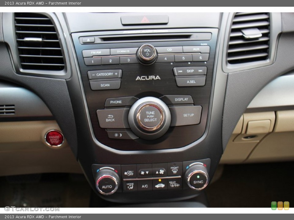 Parchment Interior Controls for the 2013 Acura RDX AWD #76237580