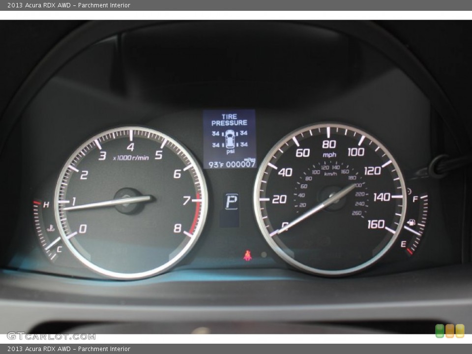 Parchment Interior Gauges for the 2013 Acura RDX AWD #76237649