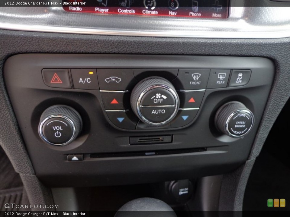 Black Interior Controls for the 2012 Dodge Charger R/T Max #76237940