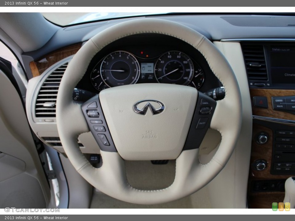 Wheat Interior Steering Wheel for the 2013 Infiniti QX 56 #76238384
