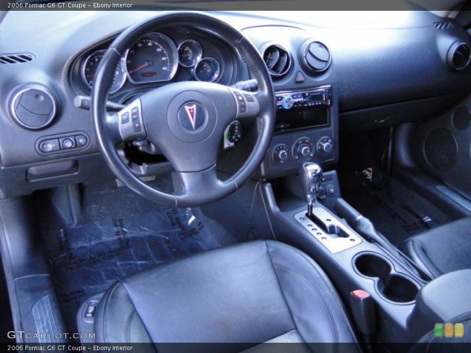 Ebony Interior Prime Interior for the 2006 Pontiac G6 GT Coupe #76238816