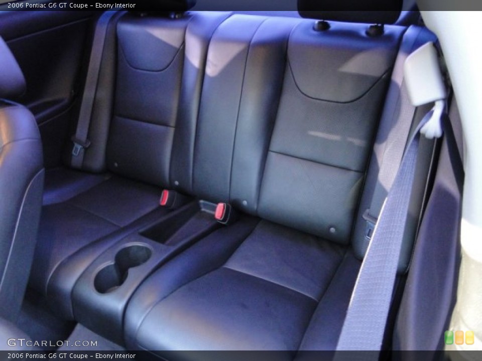 Ebony Interior Rear Seat for the 2006 Pontiac G6 GT Coupe #76238884