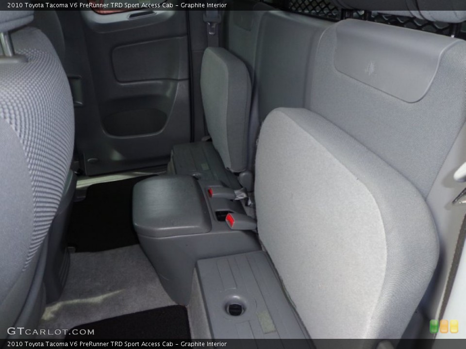 Graphite Interior Rear Seat for the 2010 Toyota Tacoma V6 PreRunner TRD Sport Access Cab #76239253