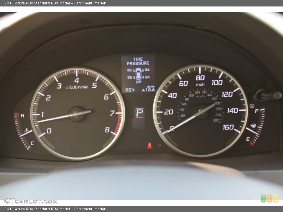 Parchment Interior Gauges for the 2013 Acura RDX  #76239364