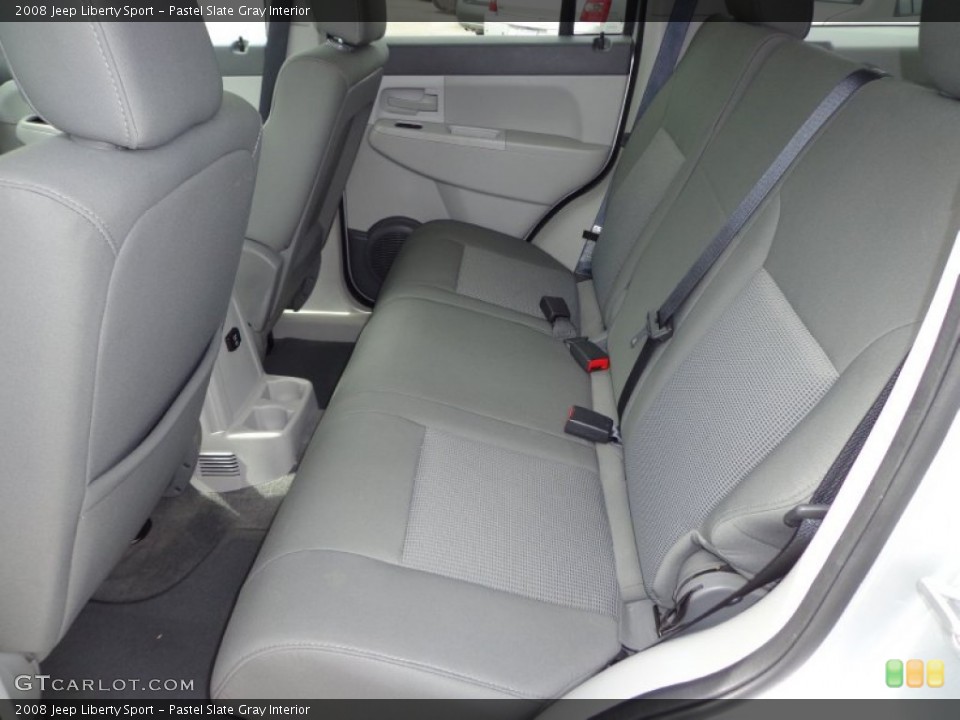 Pastel Slate Gray Interior Rear Seat for the 2008 Jeep Liberty Sport #76240115