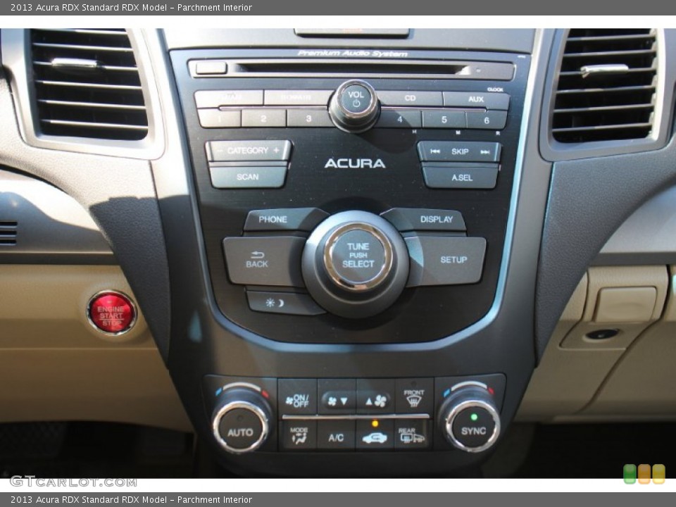 Parchment Interior Controls for the 2013 Acura RDX  #76240604