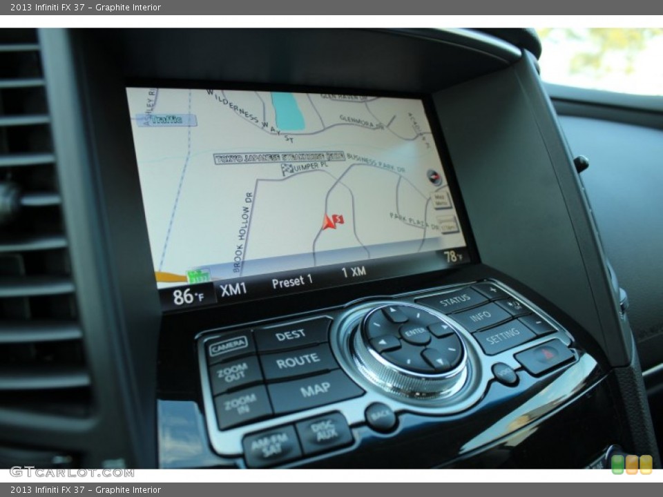 Graphite Interior Navigation for the 2013 Infiniti FX 37 #76240925